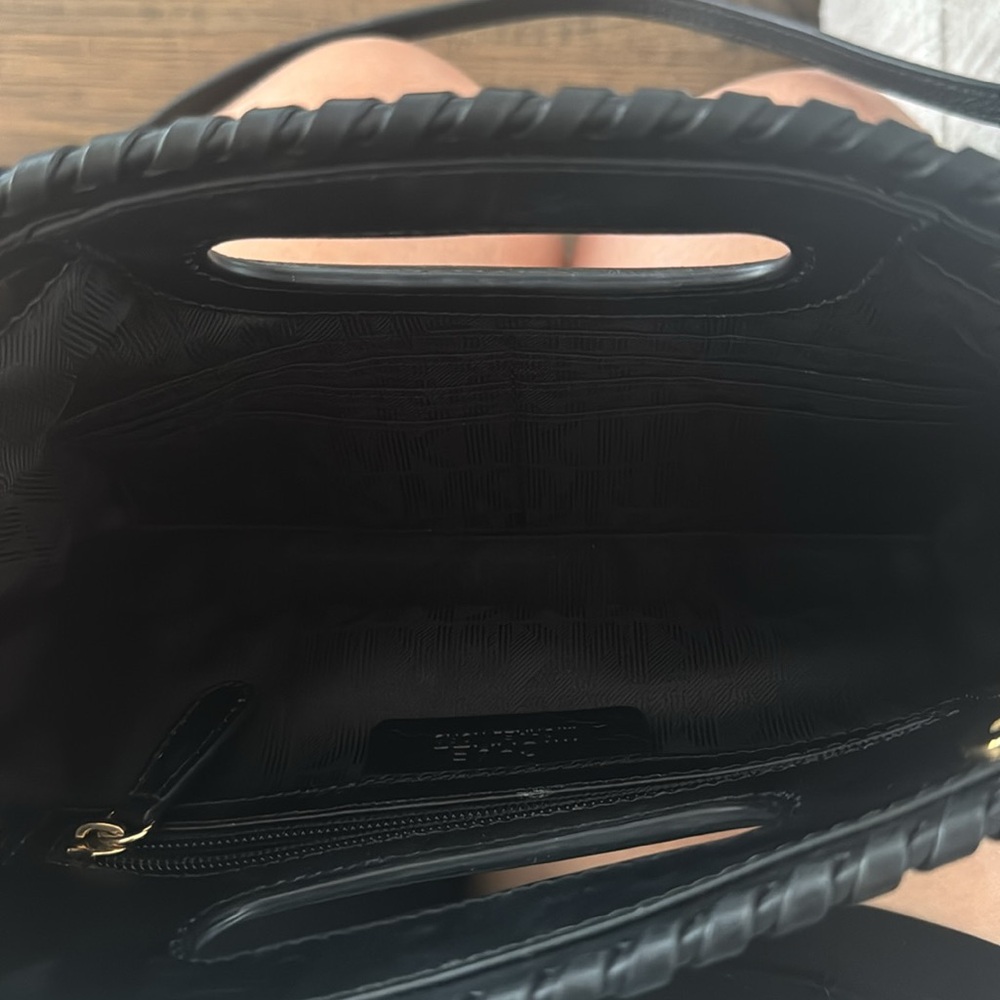 Michael Kors Black Clutch with Silver Accent - Picture 4 of 5